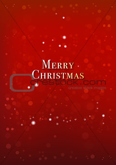 Christmas and New Years red background with bokeh lights