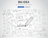 Big Idea concept with Doodle design style
