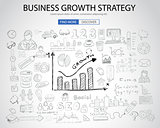 Business Growth Strategy  with Doodle design style