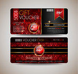 Voucher Gift Card layout template for your promotional design,