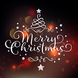 Christmas typography background