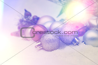Retro Christmas decorations background