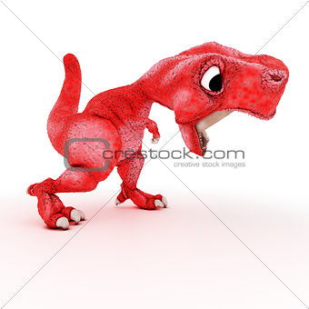 Friendly Cartoon Dinosaur