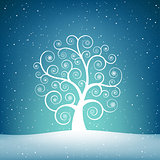 The snow tree