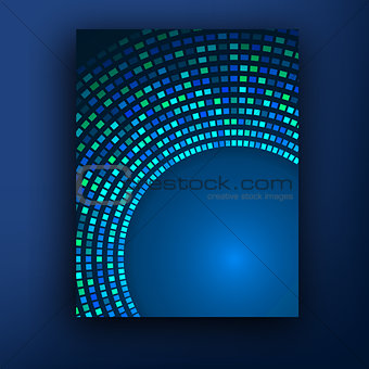 Brochure business design template or banner. Abstract vector background.