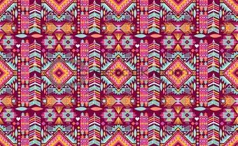 Decorative geometric pattern in tribal style