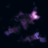 Purple clouds in space
