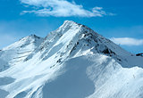 Silvretta Alps winter view (Austria). 