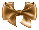 Vector golden bow