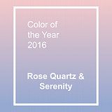 Rose Quartz and Serenity - trendy fashion color of the year 2016.