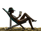 woman sea sunbathing holidays beach Reading