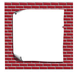 list for advertising red brick wall