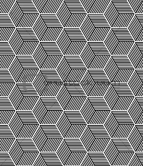 Seamless op art pattern. Geometric texture. 