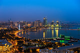 Night view of the Baku city