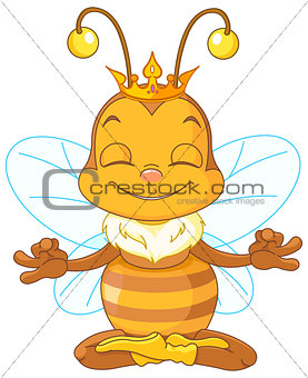 Meditating Queen Bee