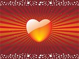 abstract vector heart background