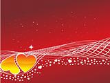 heart vector abstract background