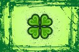 Abstract Clovers  Background Vector Illustration