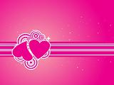 vector background of hearts