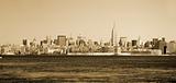 Aged photo of Manhattan