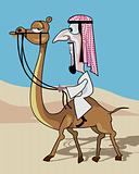 Arab and camel