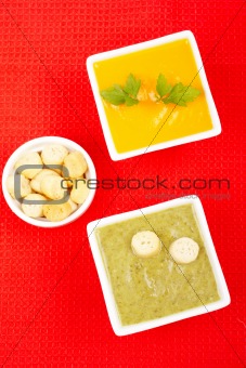 Spinach and carrots puree