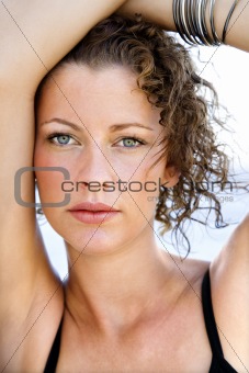 Close-up portrait of woman.
