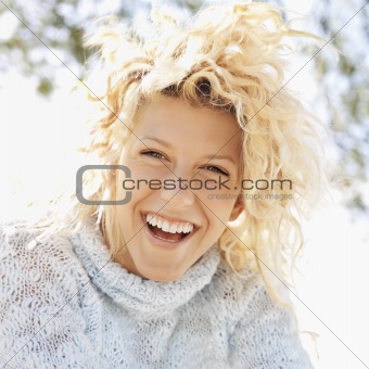 Smiling happy woman