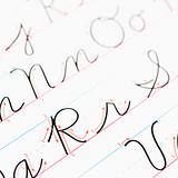 Handwriting practice.