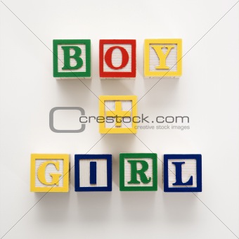 Toy building blocks.