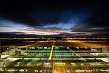 Melbourne airport at night