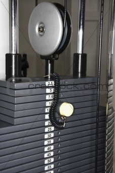 Weight rack machine