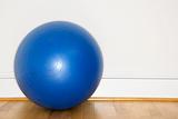Blue exercise ball