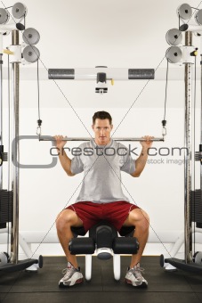 Man doing workout