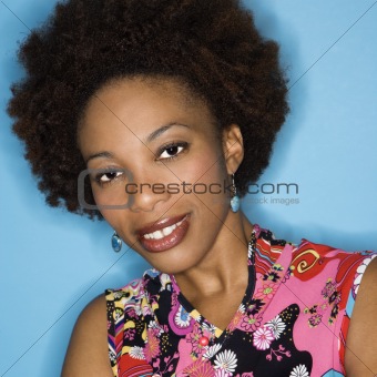 Woman with afro