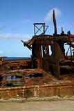 Rusty ship wreck