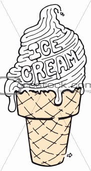 ice cream cone 1 | Printable coloring pages, Printable coloring