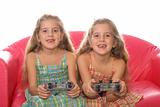 shot of children playing video games 