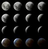 Digitally Enhanced Moon Eclipse in Brazil, February 2008