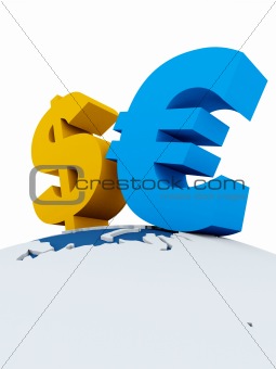 dollar and euro