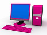 pink computer