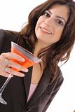 shot of a woman having a cocktail