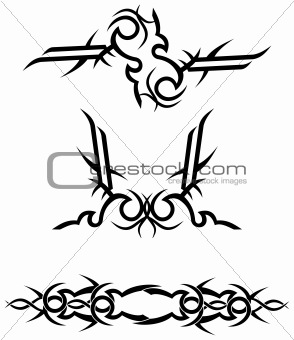 tribal tattoo designs / vector illustration