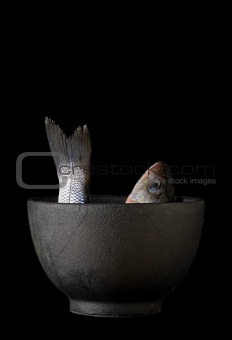sea bass in a bowl