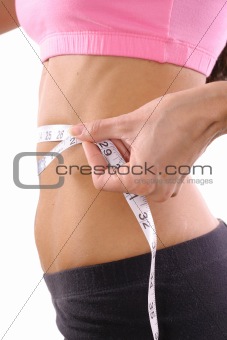shot of female measurements 