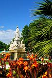 City park in Nimes France