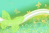 butterfly spring background