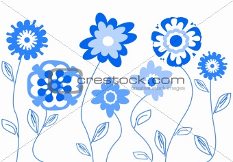 spring flowers  background