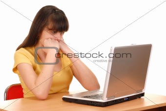 Girl with Computer