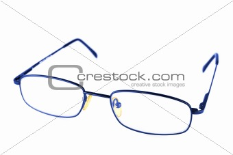 blue eyeglass